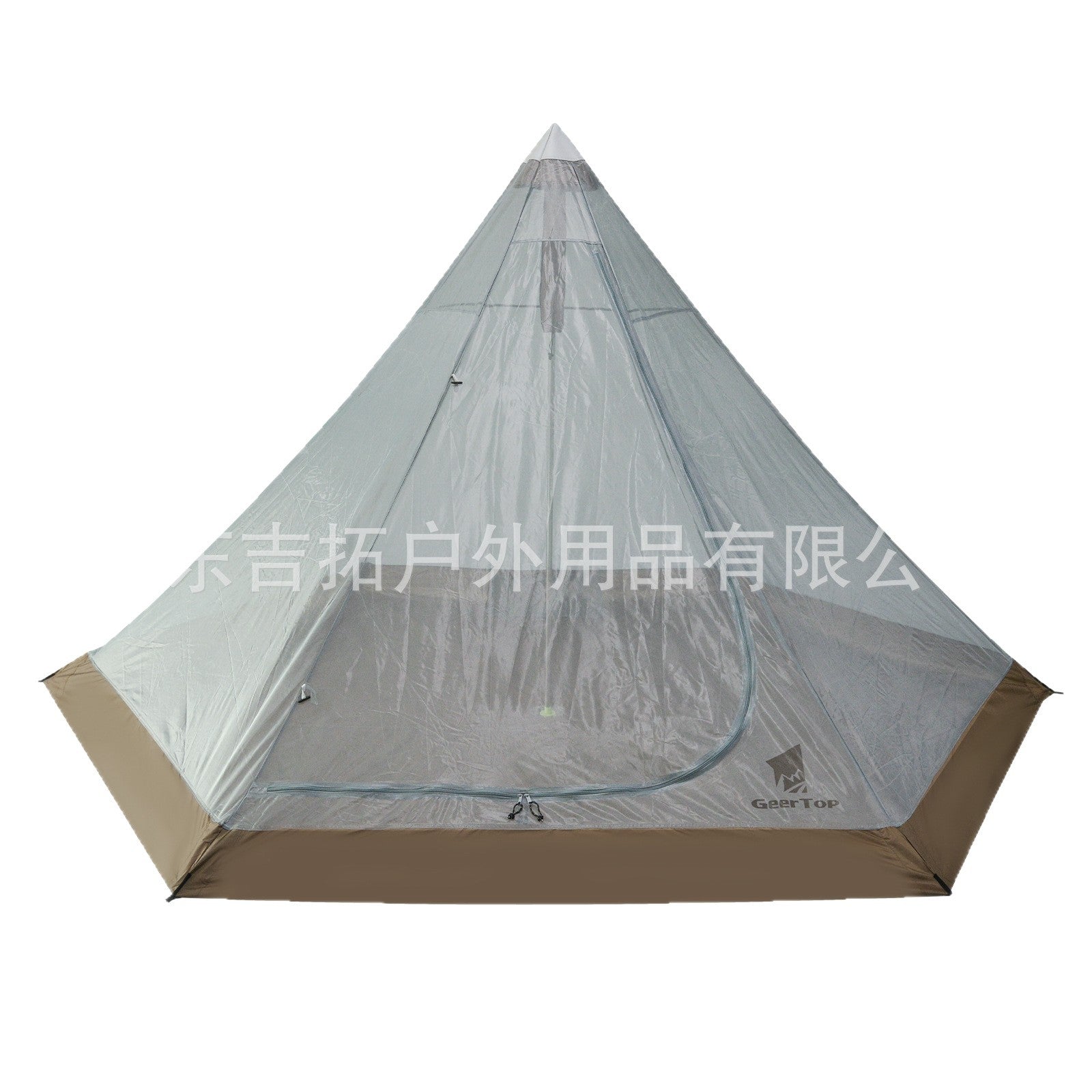 Wholesale outdoor camping tents3-4Indian Pyramid Tent Four Seasons Rainproof Mosquitoproof Double Layer Tent for Multiple People