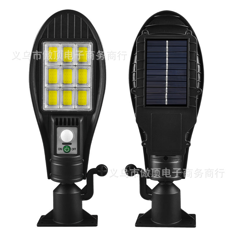 Outdoor Solar Light Human Body Sensing Wall Light Integrated Street Light with Remote Control Garden Light Waterproof Garden Light