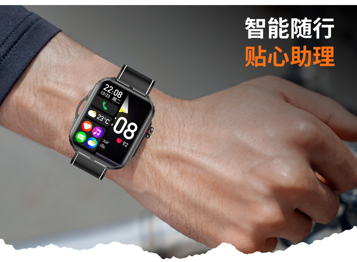 HDT11Ultra Smart Watch Bluetooth Call Music Healthy Sleep Flashlight Smart Bracelet