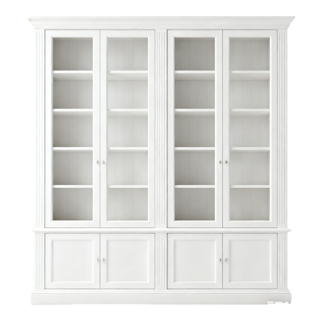 Custom Honeycomb Aluminum Alloy Sliding Door Bookshelf Dustproof Sliding Door Display Cabinet Office Children's Book Glass Door Floor-standing