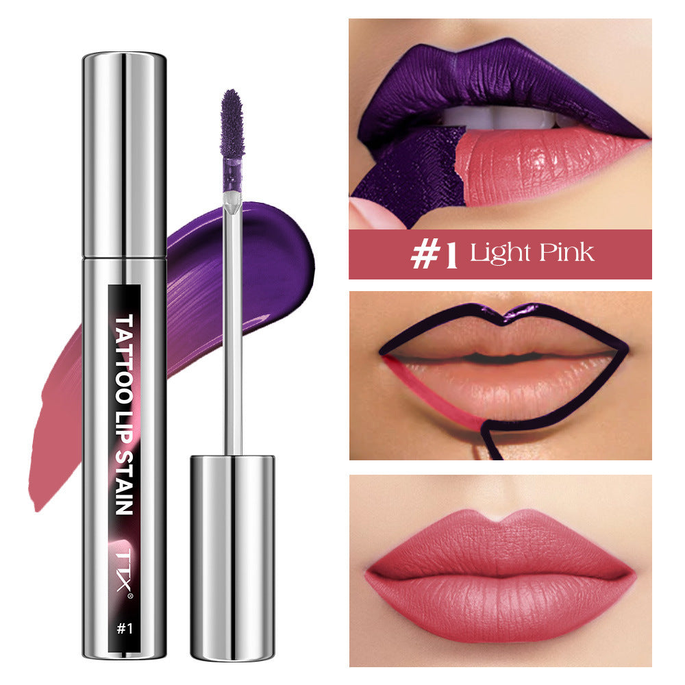Tear-off Lip Gloss Velvet Matte Non-fading Non-stick Cup Tear-off Lip Color Version Labelable