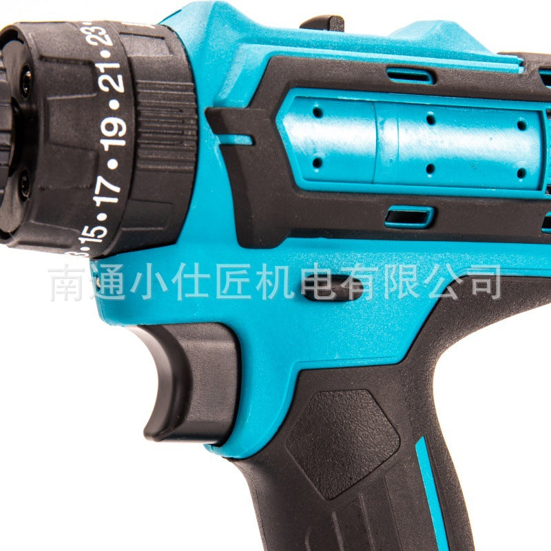 21v Cordless Drill Rechargeable Small Household Electric Screwdriver Pistol Drill Lithium Battery Tool Multi-Function Drilling Drill