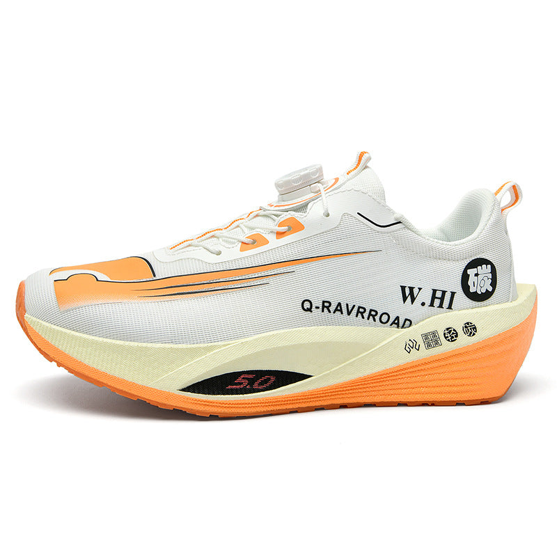 2025Autumn Winter New Style Real Explosive Carbon Plate Soft Sole Wear-Resistant Sports Shoes Parent-Child Rotating Buckle Comfortable Shock Absorption Rebound Running