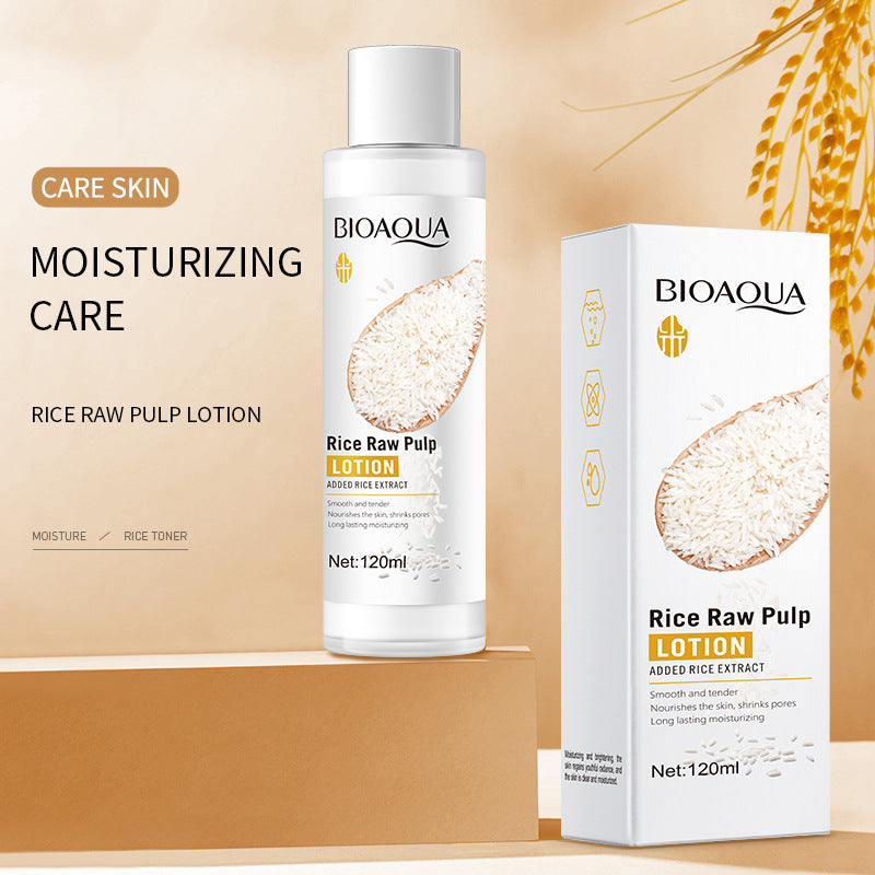 Rice Puree Lotion120mlBIOAOUA Hydrating and Moisturizing Skincare Products Cross-Border Wholesale Manufacturer