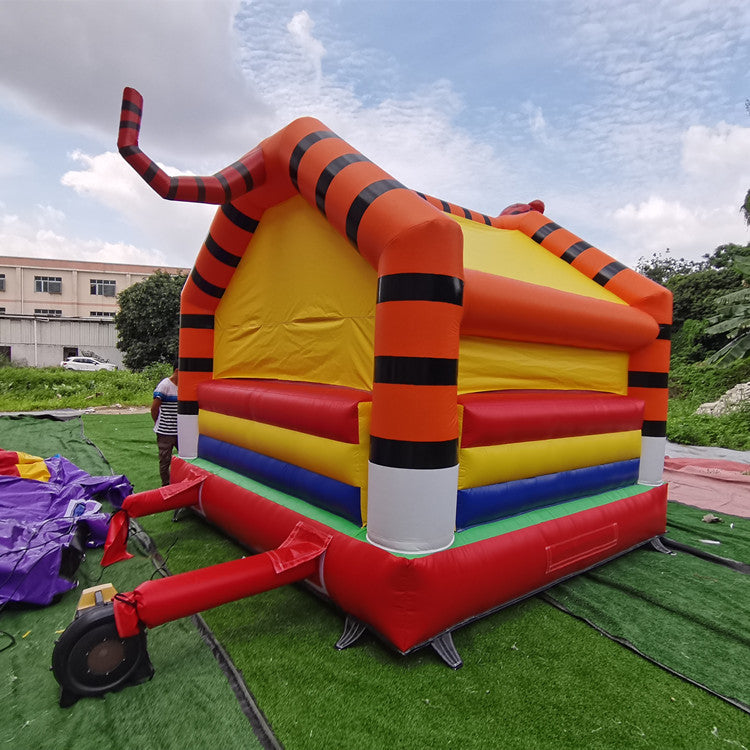 Indoor and Outdoor Small Inflatable Trampoline Jumping Bed Children's Play Castle Sports Slide Naughty Castle Toy Manufacturer