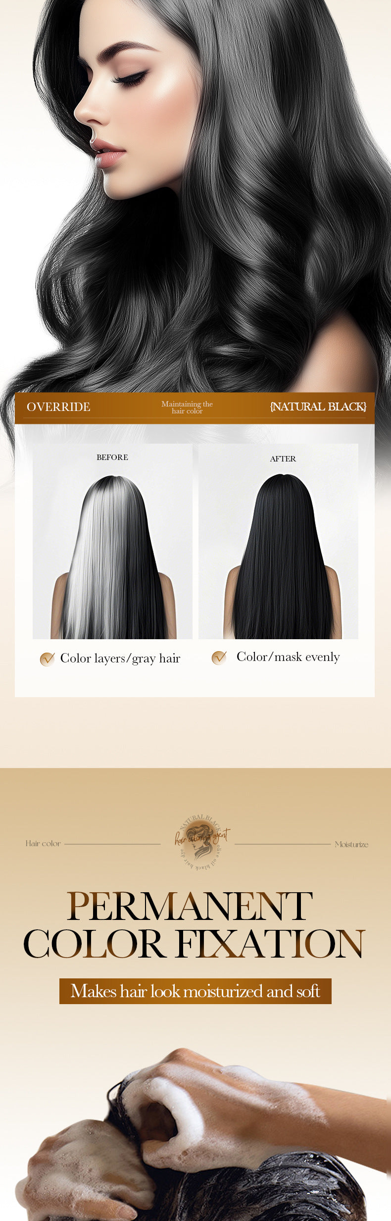 Cross-border Hair Conditioner Tablets25ml Olive Oil Plant Extract Moisturizing Dye Tablets Export Manufacturer Cross-Border