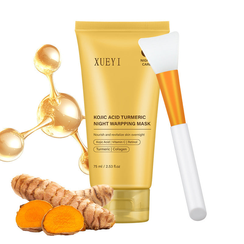 Spot Goods I Kojic Acid Turmeric Nighttime Sleep Peel-off Mask Brightening Skin Collagen Application