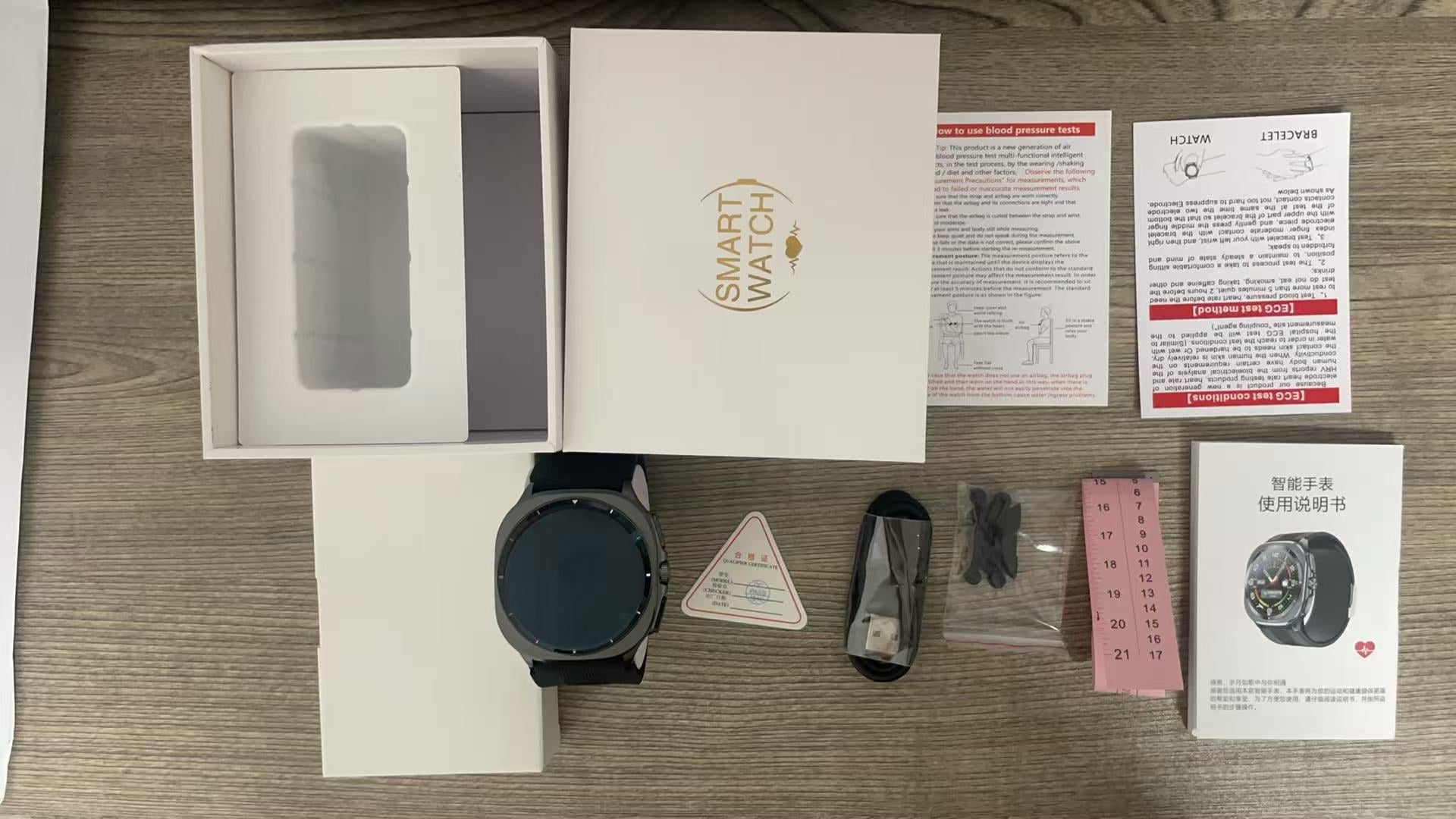 TK65Air Pump Blood Pressure Health Smartwatch Support nfc Alipay One-Click Blood Sugar and Heart Rate Bluetooth Watch