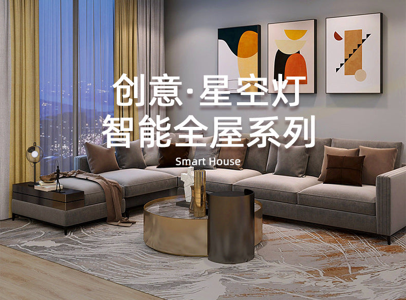 New Nordic Style Living Room Lamp for Home Use, Elegant led Ceiling Lamp Iron Art Room Lamp Creative Simple Bedroom Lamp Round Shape