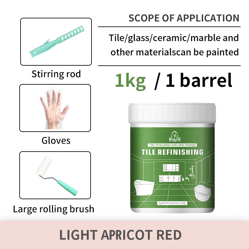 Xiyin Water-Based Tile Paint Bathroom Floor Tile Renovation Paint Special Paint Wear-Resistant Glass Color-Changing Paint Tile Paint
