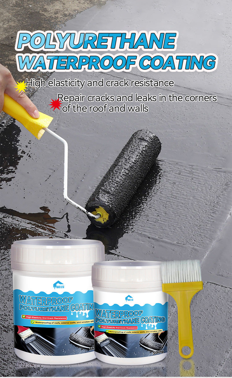 Waterproof Polyurethane Coating Roof Window Sill Liquid Membrane Flat House Crack Leak Sealant Anti-Seepage