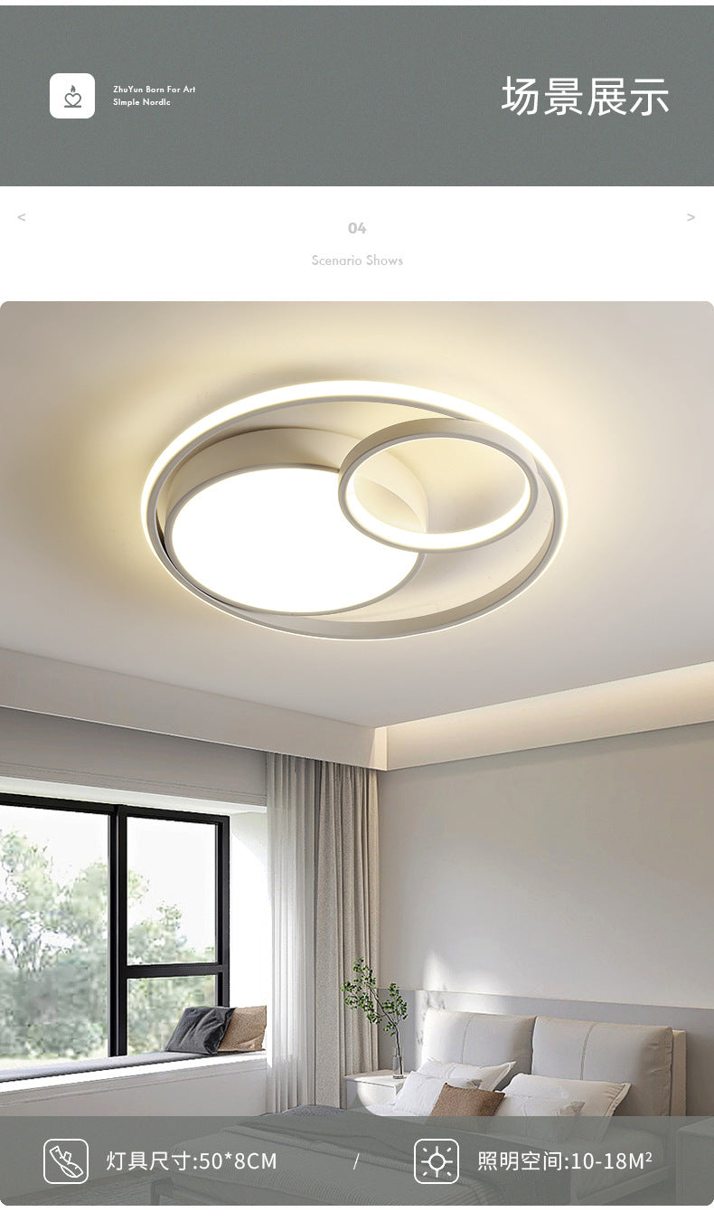 Nordic Bedroom Ceiling Light Modern Simple Creative Geometric Master Bedroom Room Lighting Design Internet Celebrity Home Ceiling Light