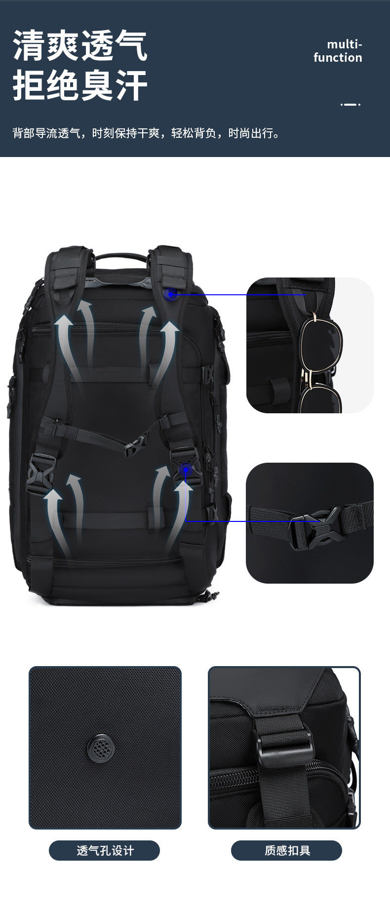 Travel Bag Men's Large Capacity Short-distance Business Trip Fitness Bag Waterproof Handheld Shoulder Multi-functional Lightweight Storage Bag
