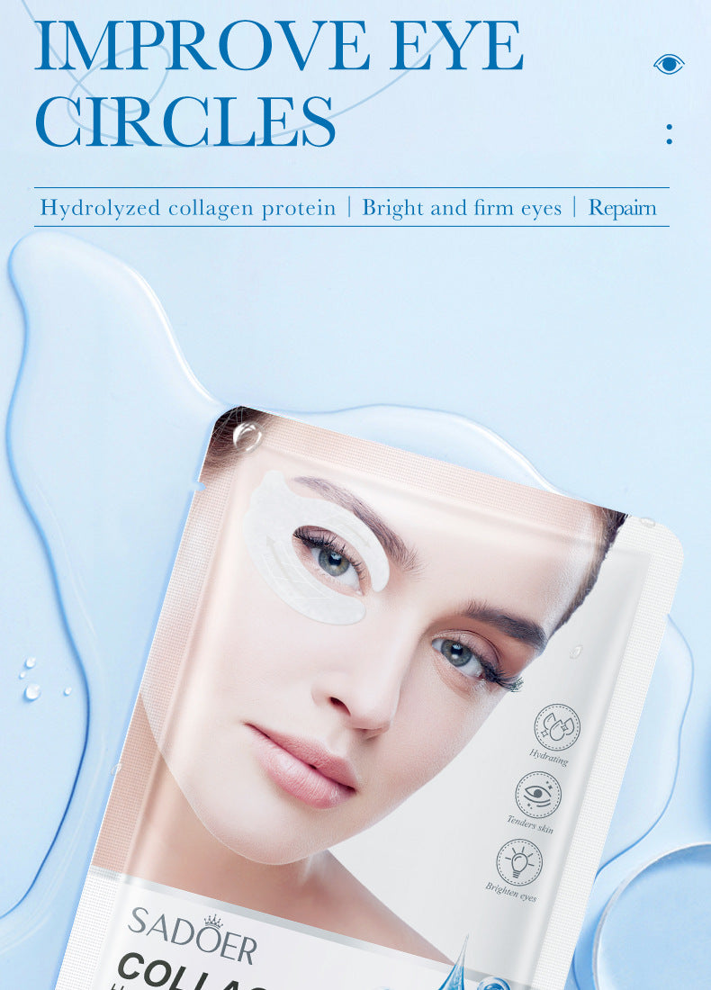 Collagen Butterfly Gel Eye Mask SADOER Improve Dark Circles and Eye Wrinkles Cross-Border Wholesale