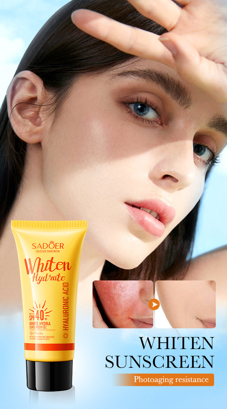 Sunscreen Gel SADOER Water Whitening Anti Light Old Exfoliating Sunscreen Cross-Border Foreign Trade Wholesale