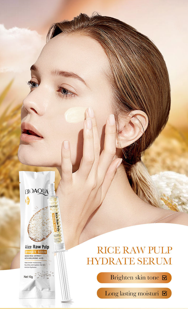 Full English Rice Skincare Set BIOAOUA Rice Puree Series Six-Piece Set Box  Wholesale