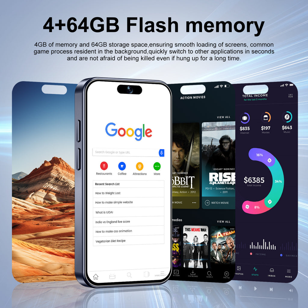 Hot Sale XS16Mini Mobile Phone4+64G Ultra-Small Pocket Android Smartphone Google Phone Hot Sale