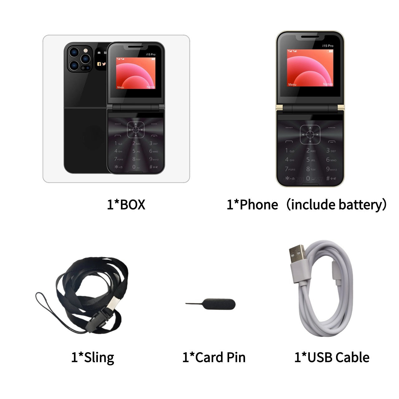 Wholesale Hot Selling Foldable Mobile Phone for Elderly Bluetooth Dialing Student Backup Feature Phone Card Phone Foldable