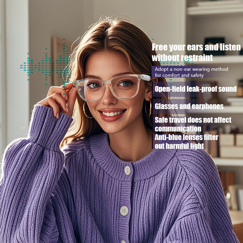 【AI Translation】Smart Translation Glasses Sunglasses Bluetooth Glasses Polarized UV Protection Blue Light Listening to Music Calling