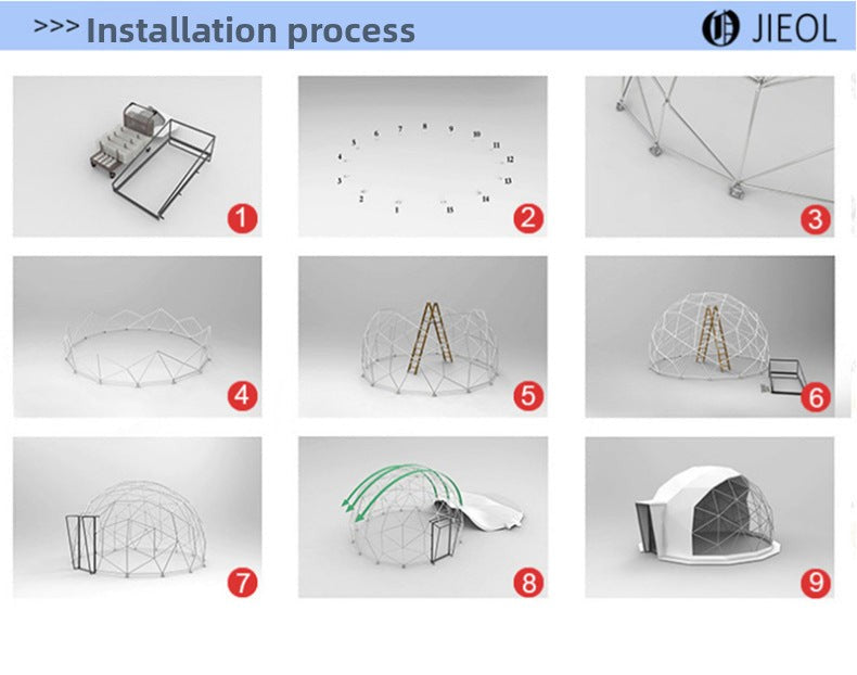 4Transparent Tent Hotel Scenic Spot Dome Starry Sky Tent Camp Round Ball-shaped Famous Accommodation Bubble House Starry Sky Room