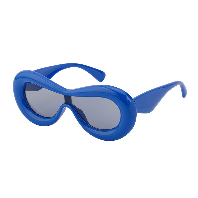 Europe and America Y2K Sunglasses for Women Trendy One-Piece Sunglasses Party Quirky Street Style Fashion Women's Glasses Wholesale
