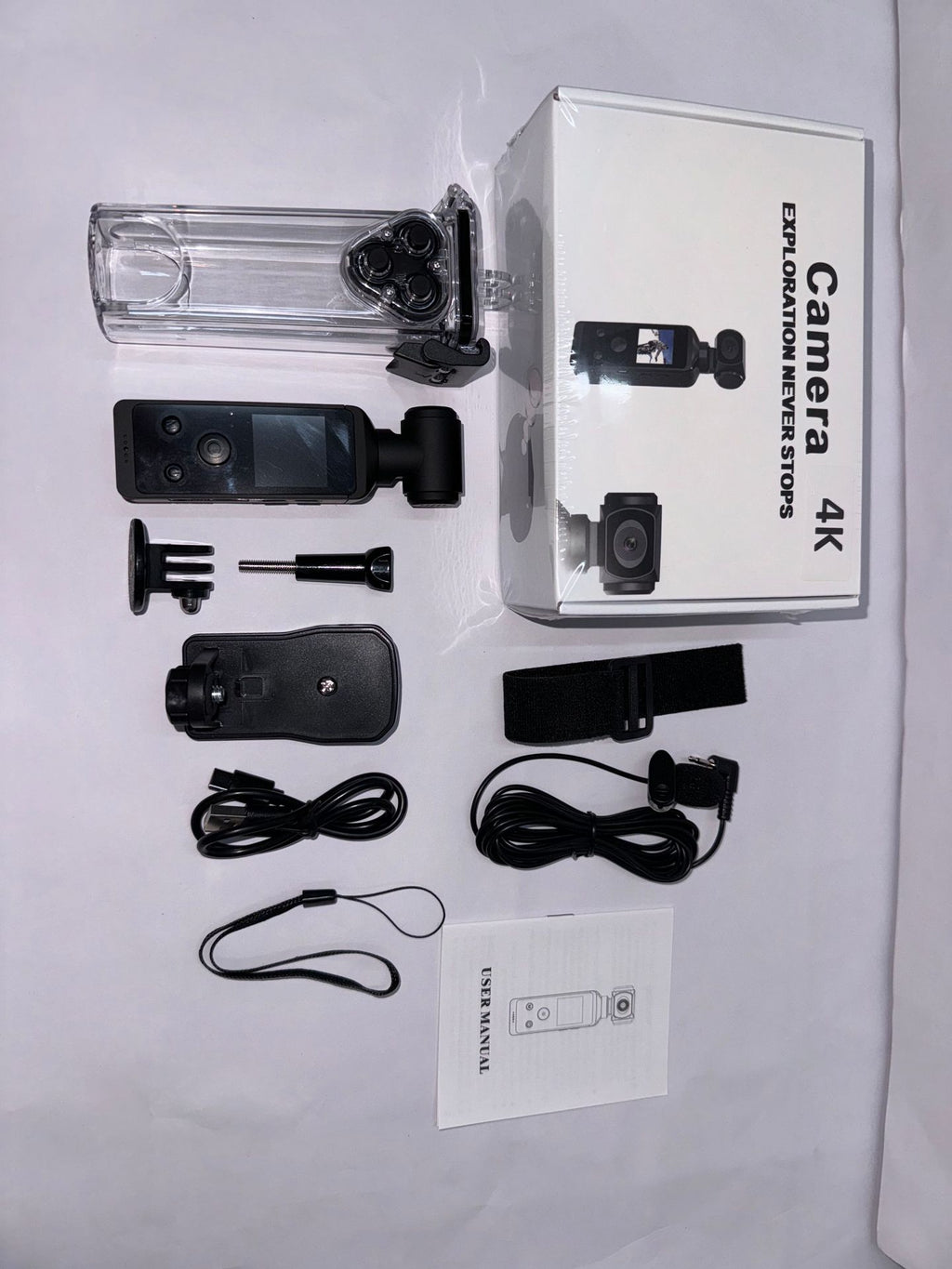 New4K Sports Digital Camera270Degree Rotating Lens Action Camera High Definition Handheld Camera