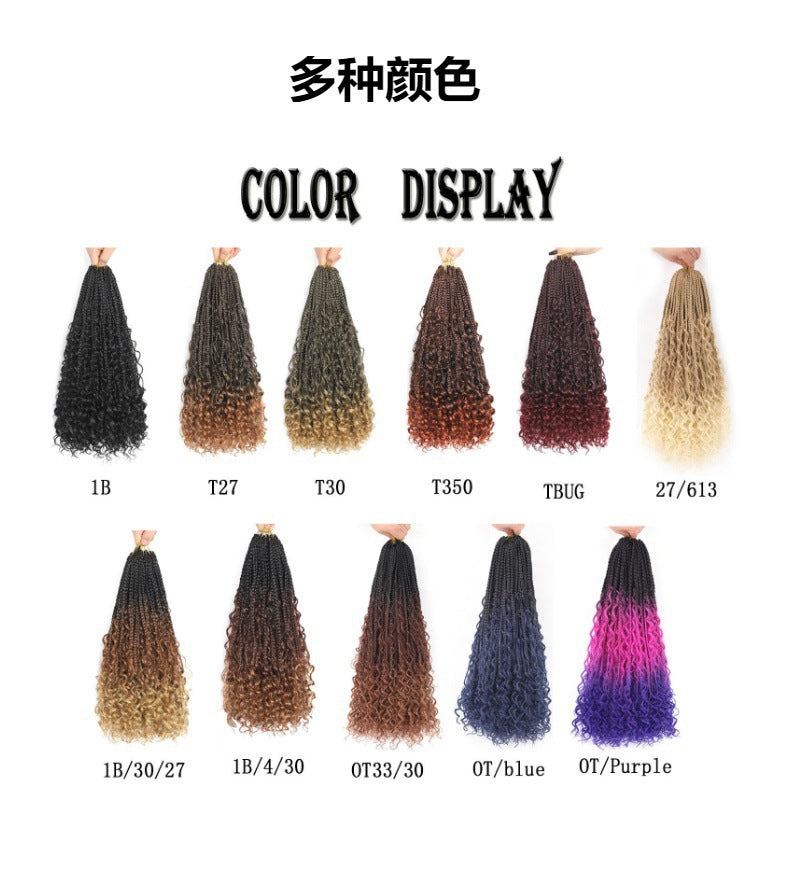 Three-strand Braid Concubine Xuchang Chemical Fiber Crochet Hair European and American Style Wig Braid Goddess Box Braids Hair