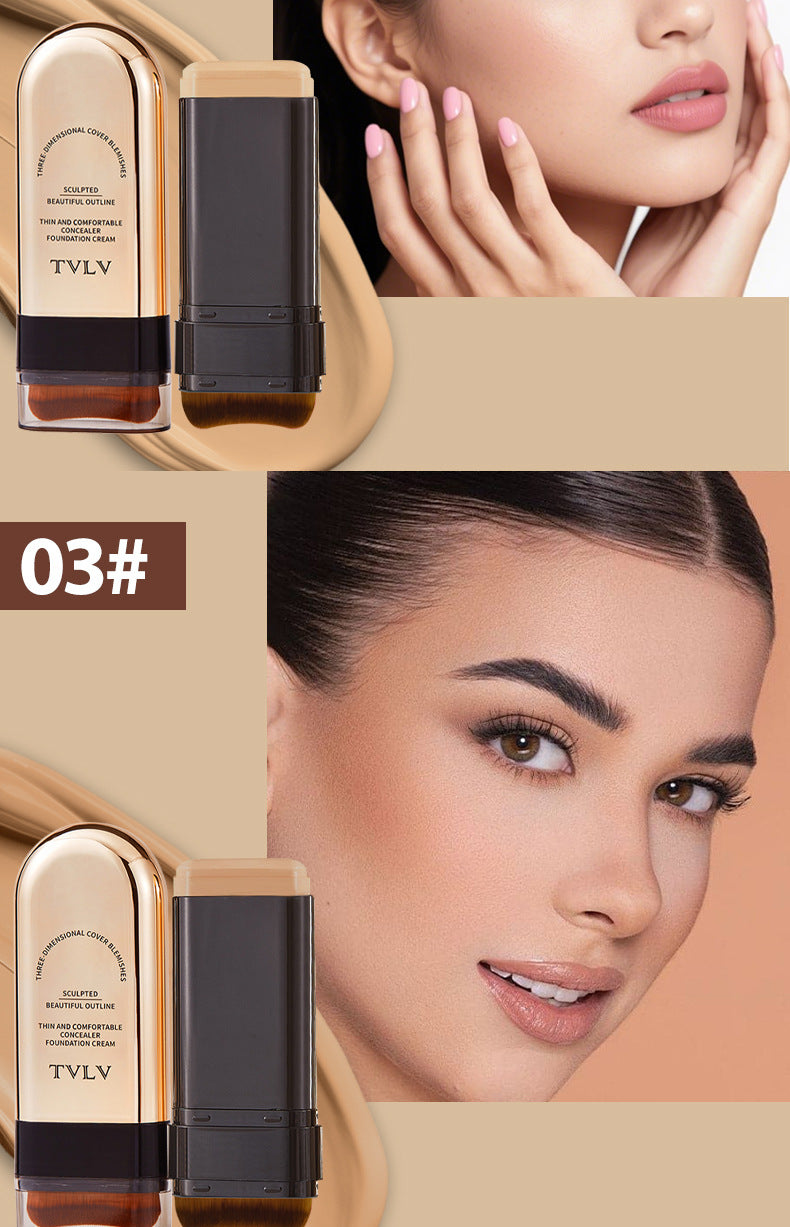 Eraser Double-ended Foundation Cream20g Concealer Moisturizing Long-lasting Makeup Removal Matte Lightweight Foundation