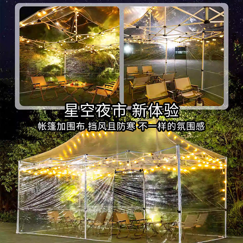 Sunroom Fully Transparent Enclosure Tent Outdoor Rainproof Windproof Balcony Awning Simple Insulation Flower Room Sunshade