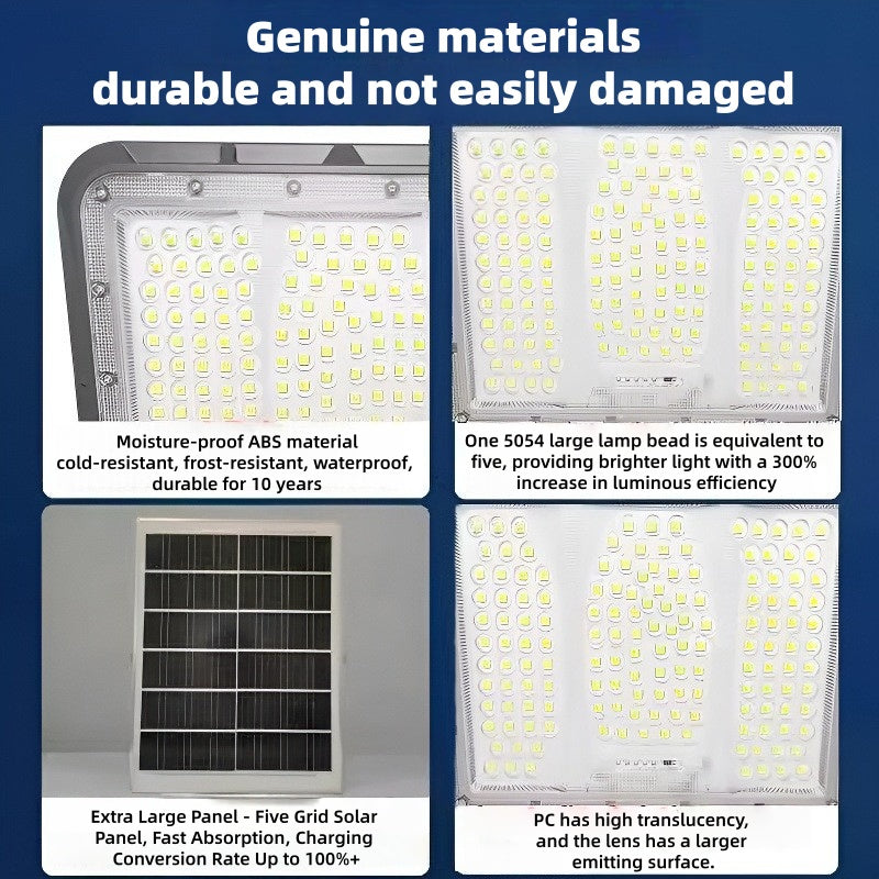 500W Solar Light Outdoor Waterproof Super Bright Garden Light Yard Community Square LED Solar Floodlight Wholesale