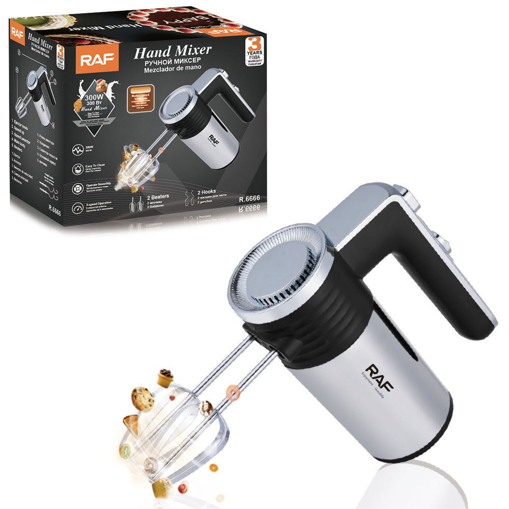RAF EU Standard High-Power Baking Whisk Cream Mixer Fully Automatic Handheld Household Electric Egg Beater