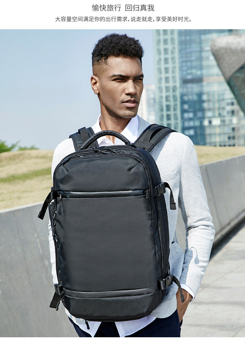 ozuko Men's Backpack Business Travel Computer Bag Outdoor Multifunctional Commuting Backpack Waterproof