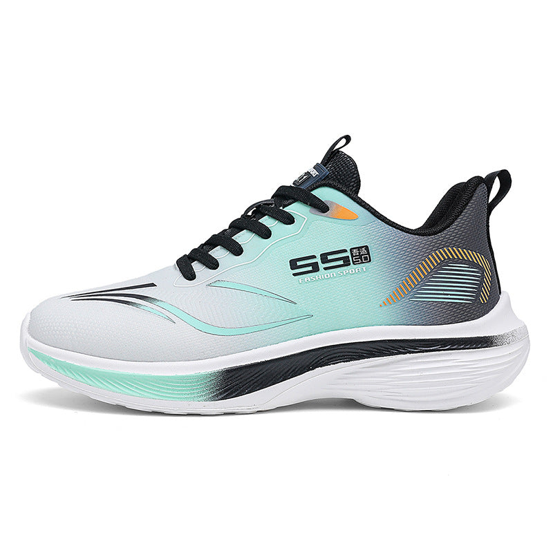 2025New mesh breathable men's casual running shoes ultra-light thick-soled non-slip trendy fashion sneakers