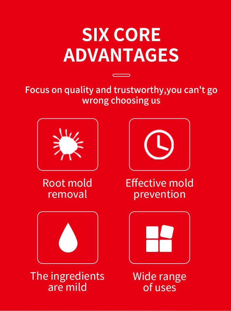 Mildew Removal Gel for Washing Machine Tub, Refrigerator Seal, Sink, Tile Edge Mold Remover Gel