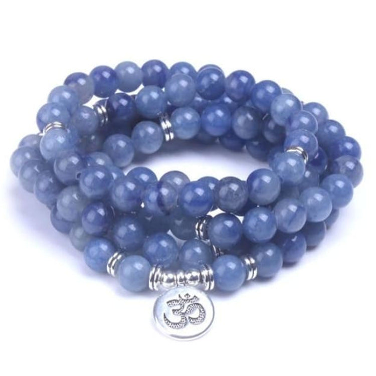 Amethyst Bracelet Men's Volcanic Stone Long Blue Point Bracelet Pyrite White Pine Braided Bracelet