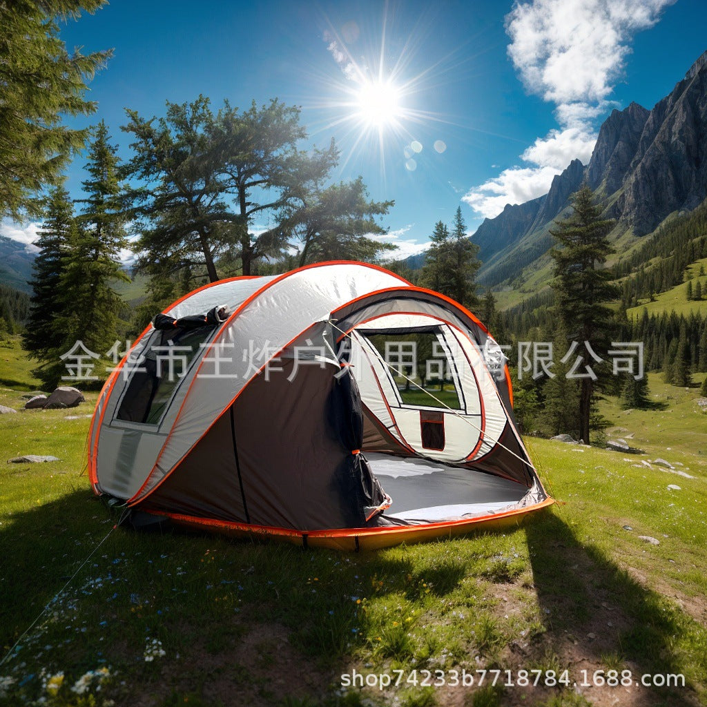 Hot-Selling Fully Automatic Hand-Pull Quick-Open Tent Travel Tent Camping Windproof Rainproof Sunproof Tent