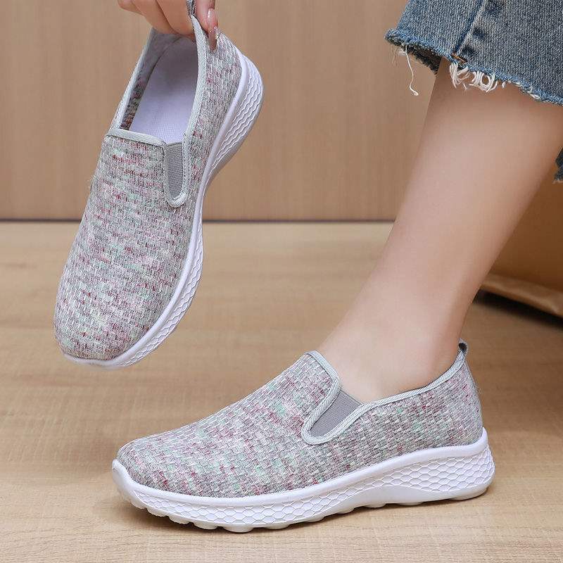 Lightweight Breathable Slip-On Women's Shoes Autumn Breathable Sports Shoes for Women2025New casual thick-soled shoes for the year