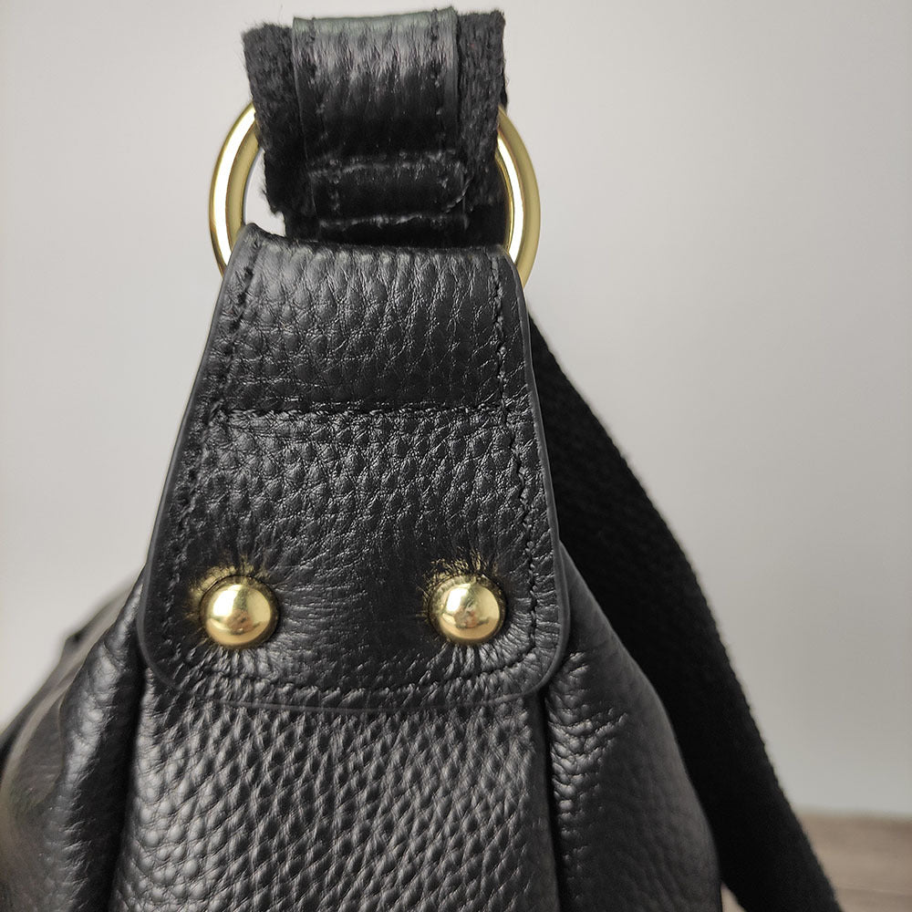 Guangzhou Shiling Genuine Leather Women's Bag for Middle-aged and Elderly Mothers, Multi-pocket Large Capacity Single Shoulder Crossbody Bag Trend