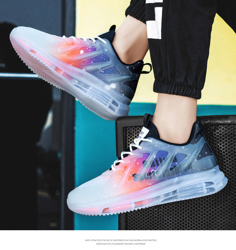 2025Summer New Fashion Luminous Trendy Shoes Casual Breathable Comfortable Men's Shoes Non-Slip Wear-Resistant Sports Running Shoes