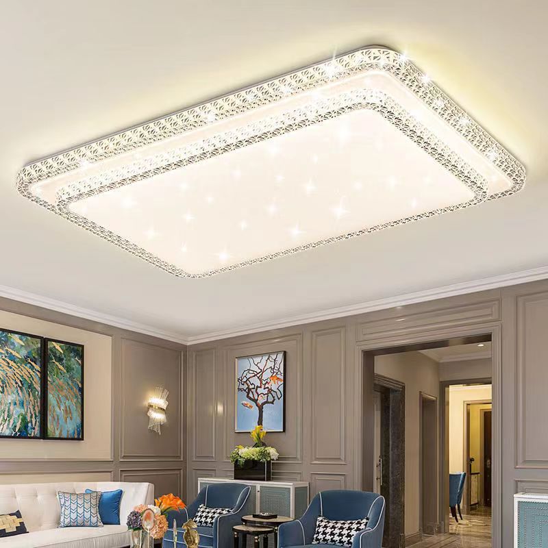 Imitation Crystal New Living Room Lamp LED Ceiling Lamp Master Bedroom Light Fixture Modern Simple Elegant Luxury Hall Main Light