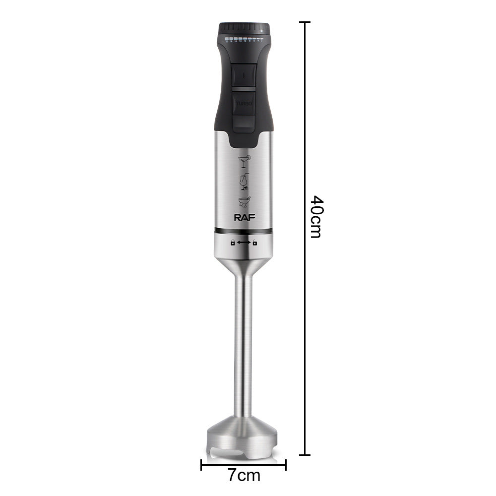 RAF EU Standard Portable Household Food Blender Handheld Electric Stainless Steel Cooking Stick Mixer383
