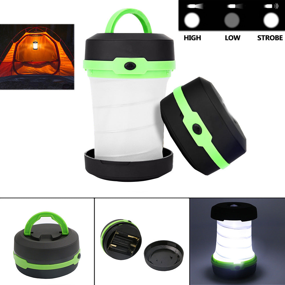 Outdoor Waterproof LED Camping Light Tent Light Retractable Camping Light Dry Battery Portable Emergency Light Night Light