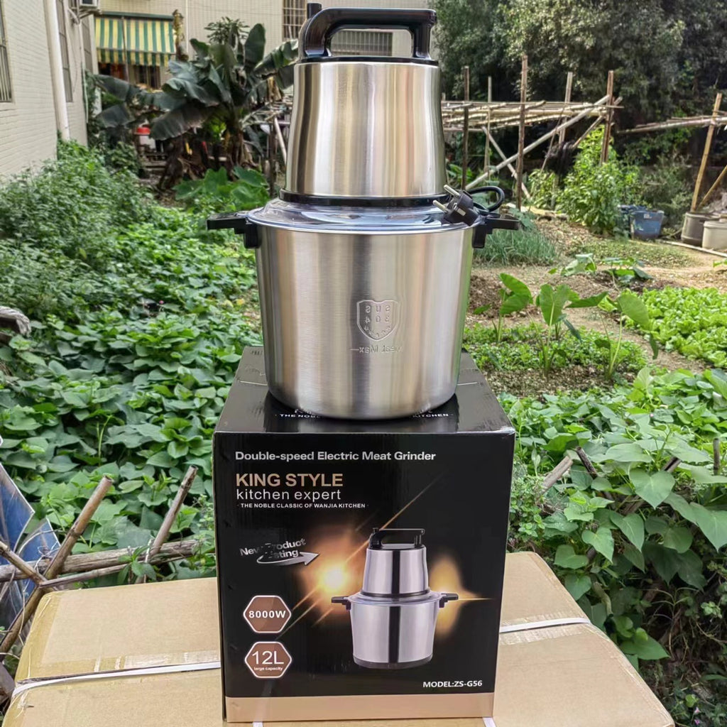 Fufu machine 8L Electric Meat Grinder Small Multi-Functional Meat Mincer Food Processor Blender