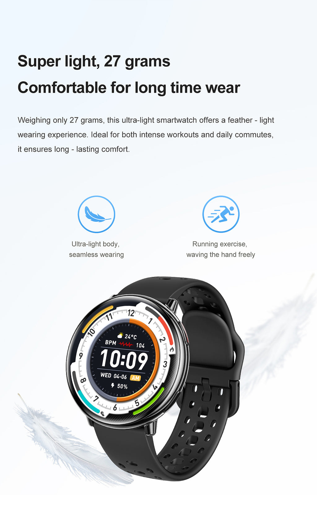 HD21Smart Watch Bluetooth Call Heart Rate Pedometer Sleep Monitoring Deep Waterproof GPS Beidou Positioning Track