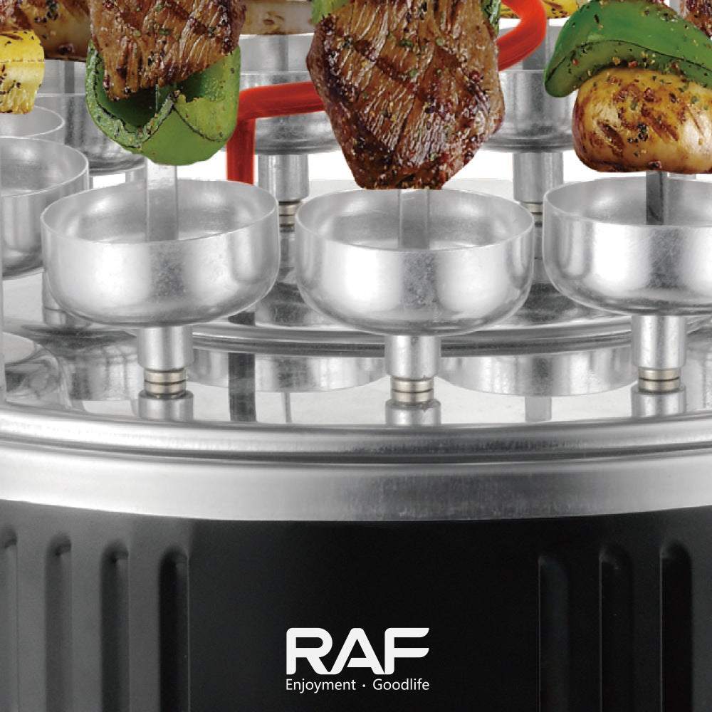 RAF European Standard BBQ Grill Skewer Machine Household Multifunctional Grilling and Frying Integrated Smokeless Charcoal Grill