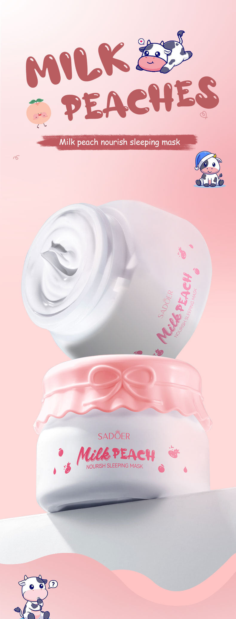 Fruit Mask120gSADOER Milk Nourishing Hydrating Moisturizing Sleeping Mask Cross-Border Wholesale