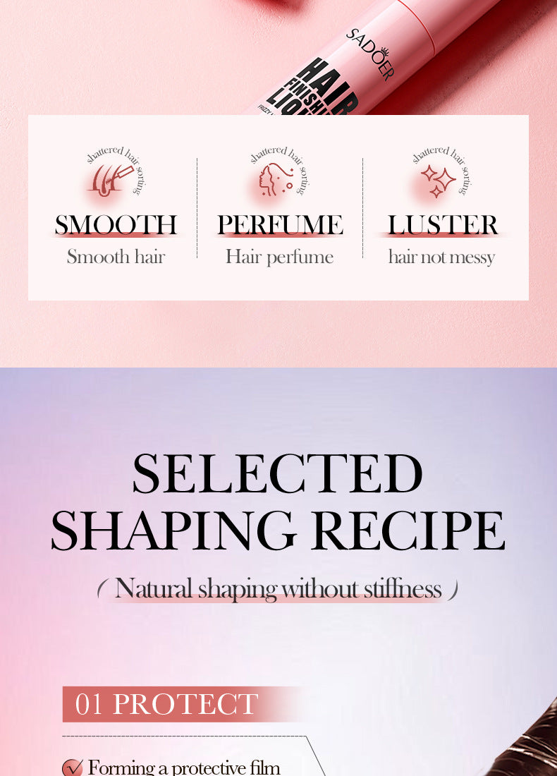 Fine Hair Finishing Spray15ml SADOER Styling Hair Messy Look Hair Wax Cross-Border Wholesale