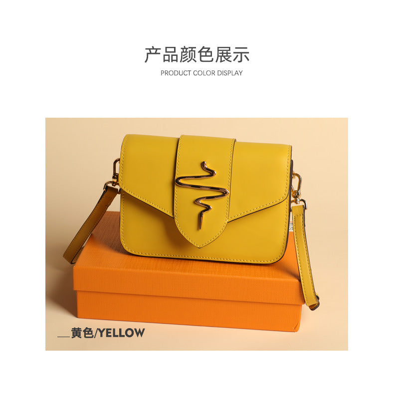 Summer Fashion Simple Versatile Large Capacity Single Shoulder Women's Bag Leather Crossbody Ladies Textured Small Square Bag In Stock Wholesale