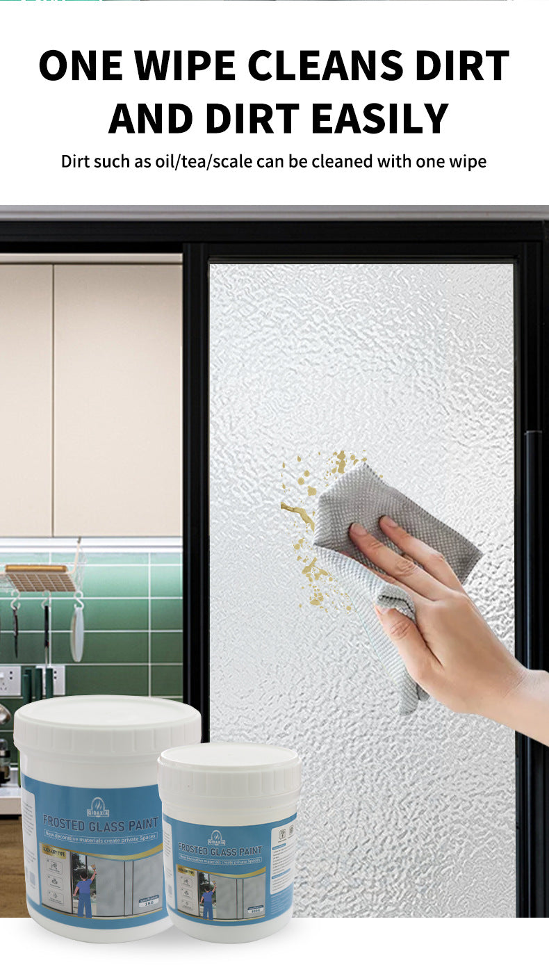 Frosted Glass Paint Light Blocking Opaque Glass Paint Bathroom Glass Window Sandblasting Frosted Glass Film Paint