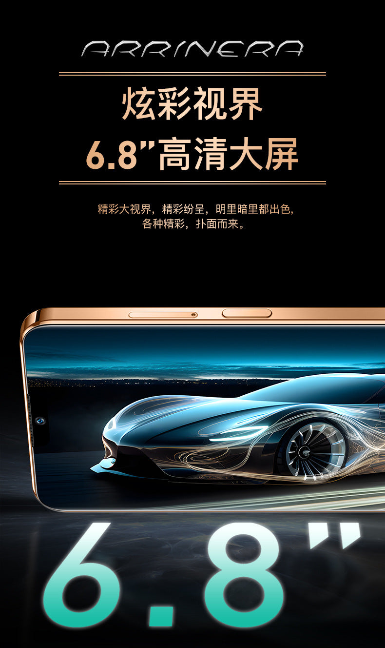 U25Smartphone6.8Inch Dual Screen Android Full Network Compatible5G Large Screen Dual Screen Flagship